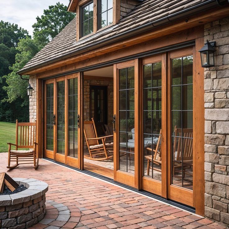 wooden sliding door installation