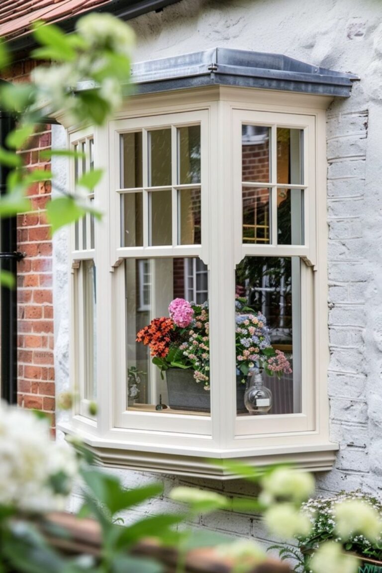 Newly designed exterior showcasing Bay Window Replacement Victor ID for style