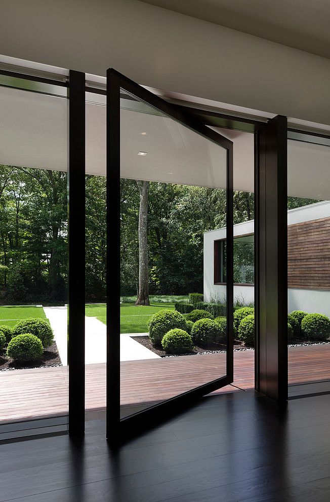 Custom Glass Door Installation Victor ID blending transparency and functionality.