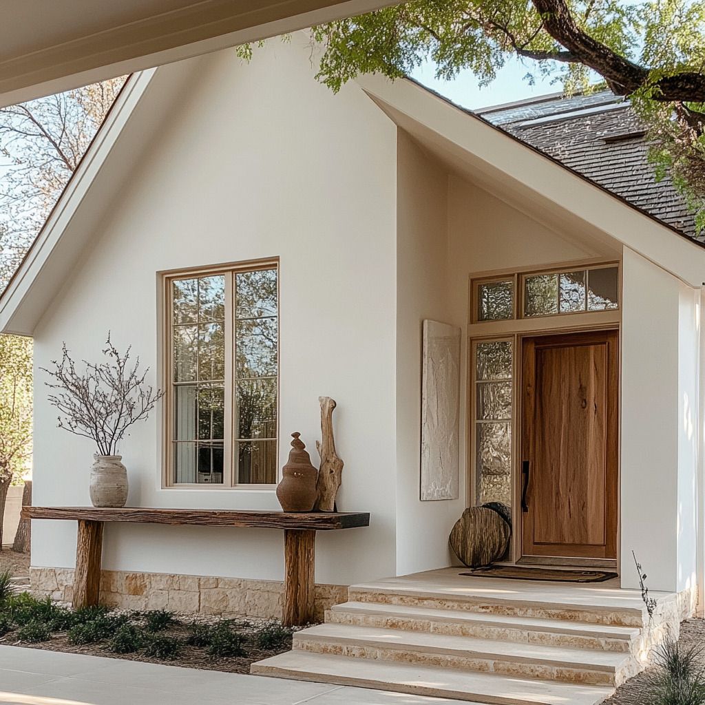 Modern Front Entry Door Replacement and Window Installation